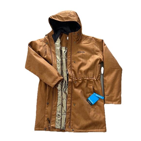 $170 Columbia Women's Portland Point Parka Brown Medium NWT - Picture 2 of 15